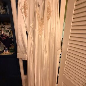 Gorgeous White Lace Trim and Slip Dress